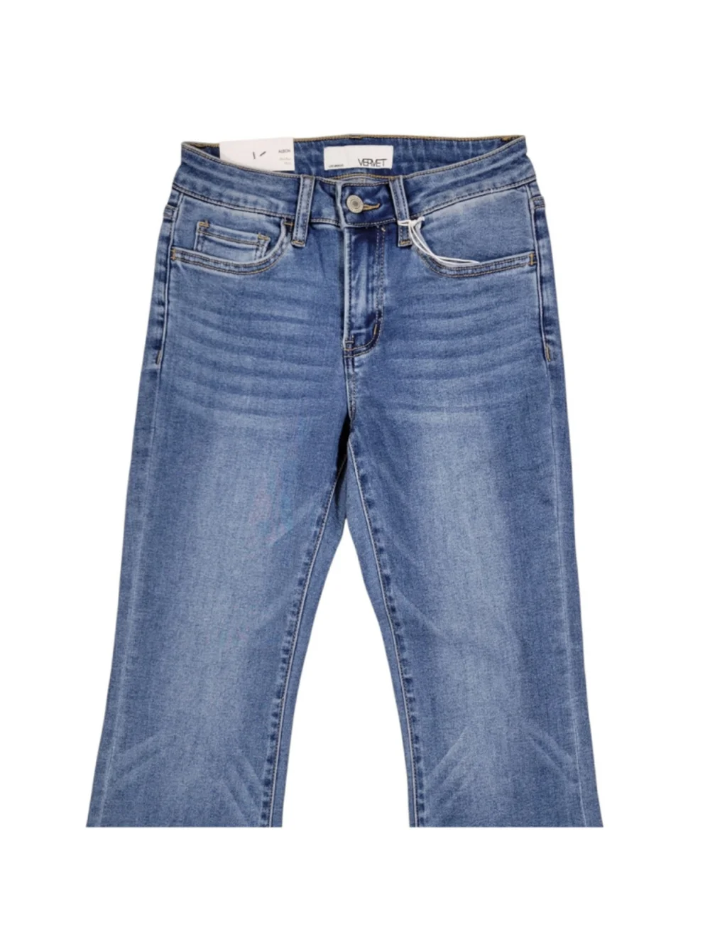 VERVET Alison Women's Mid-Rise Flare Blue Jeans Size 25 NWT Waist 25 Inseam 27